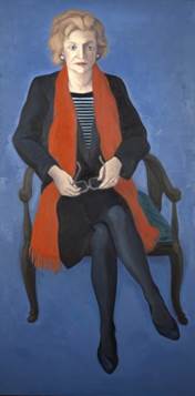 Muriel Spark portrait by Alexander Moffat